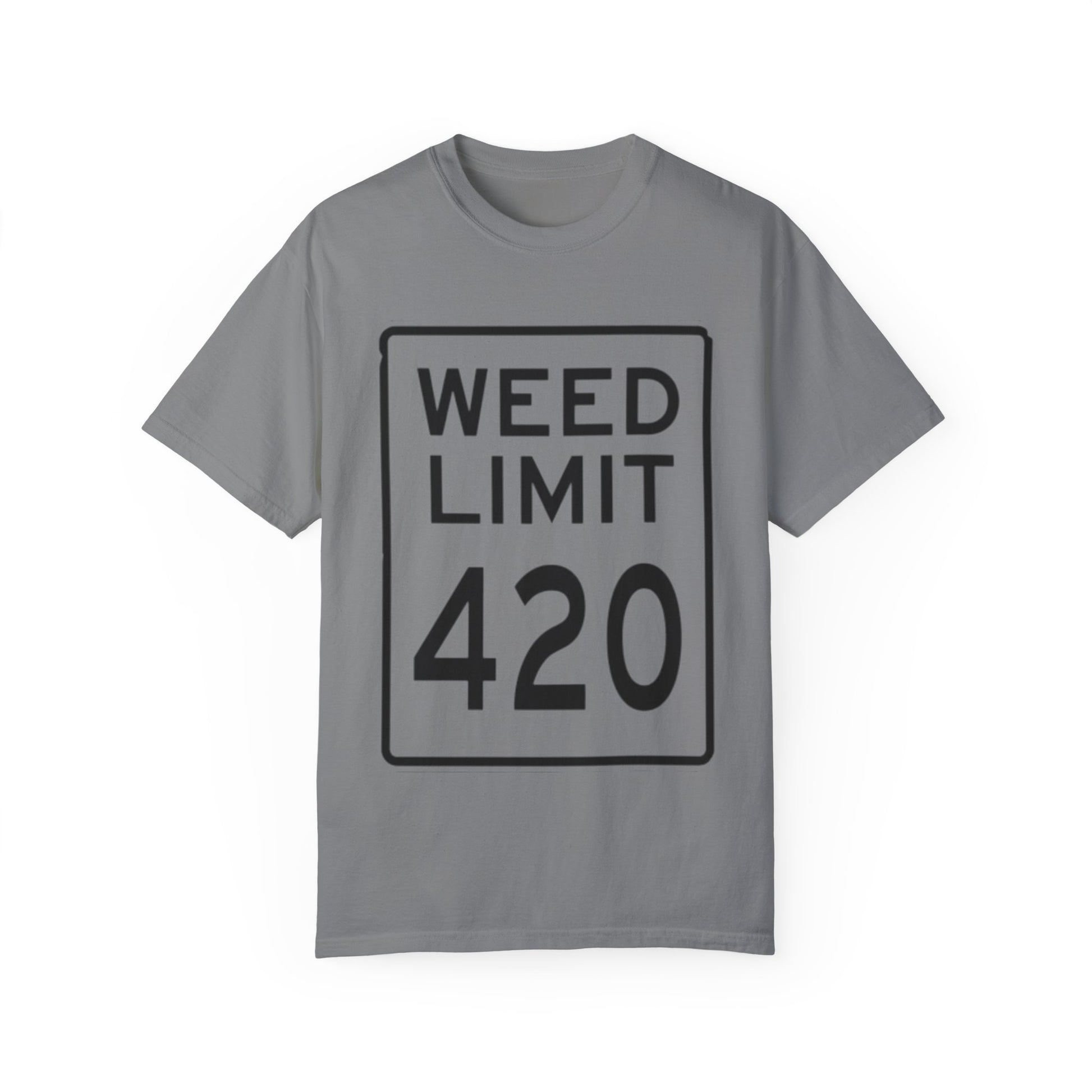 420 Weed Limit Unisex T-Shirt, Funny Cannabis Shirt, Stoner Gift, 4/20 Celebration Tee, Gift for Him/Her, Trendy Graphic Top - Kemo Green, LLC