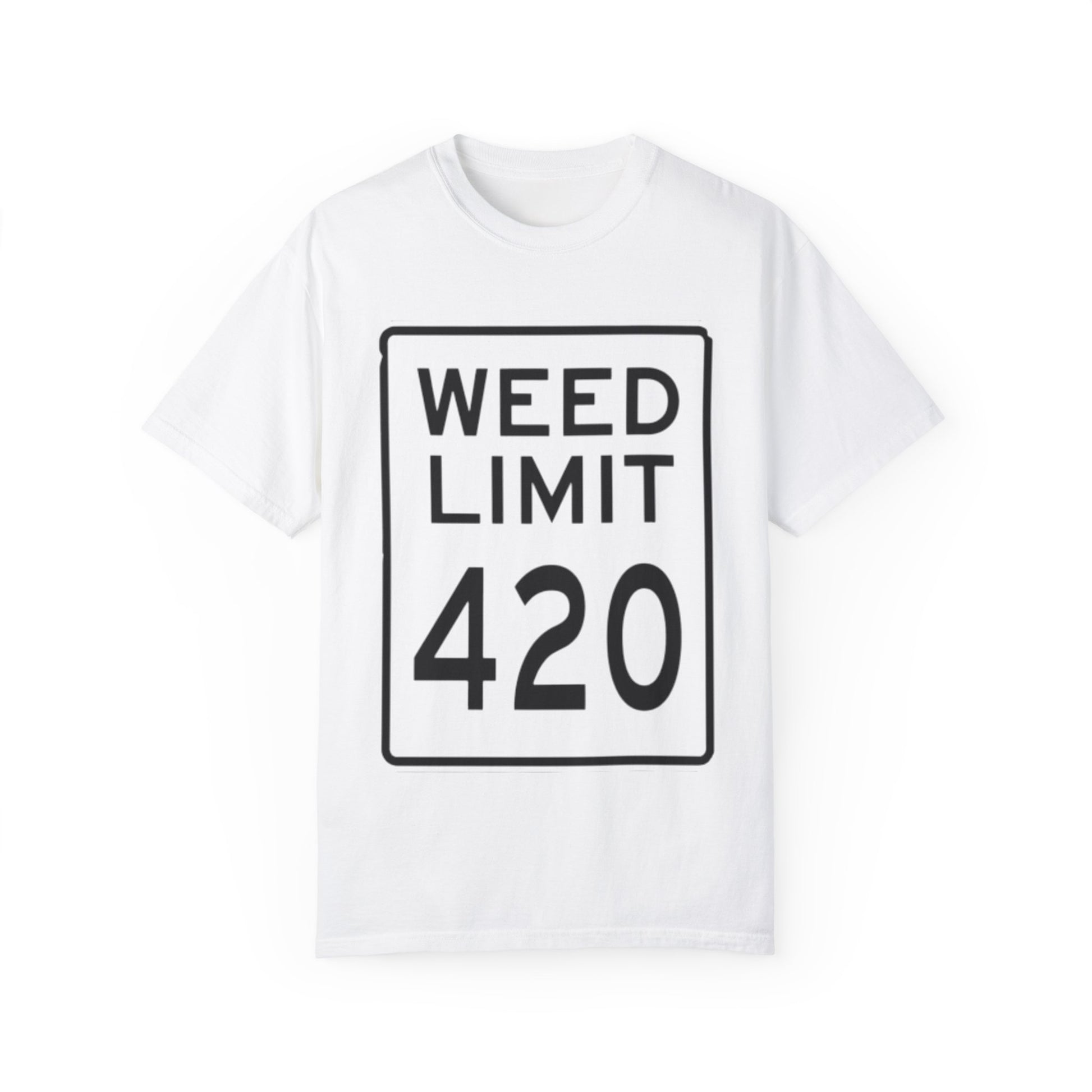 420 Weed Limit Unisex T-Shirt, Funny Cannabis Shirt, Stoner Gift, 4/20 Celebration Tee, Gift for Him/Her, Trendy Graphic Top - Kemo Green, LLC