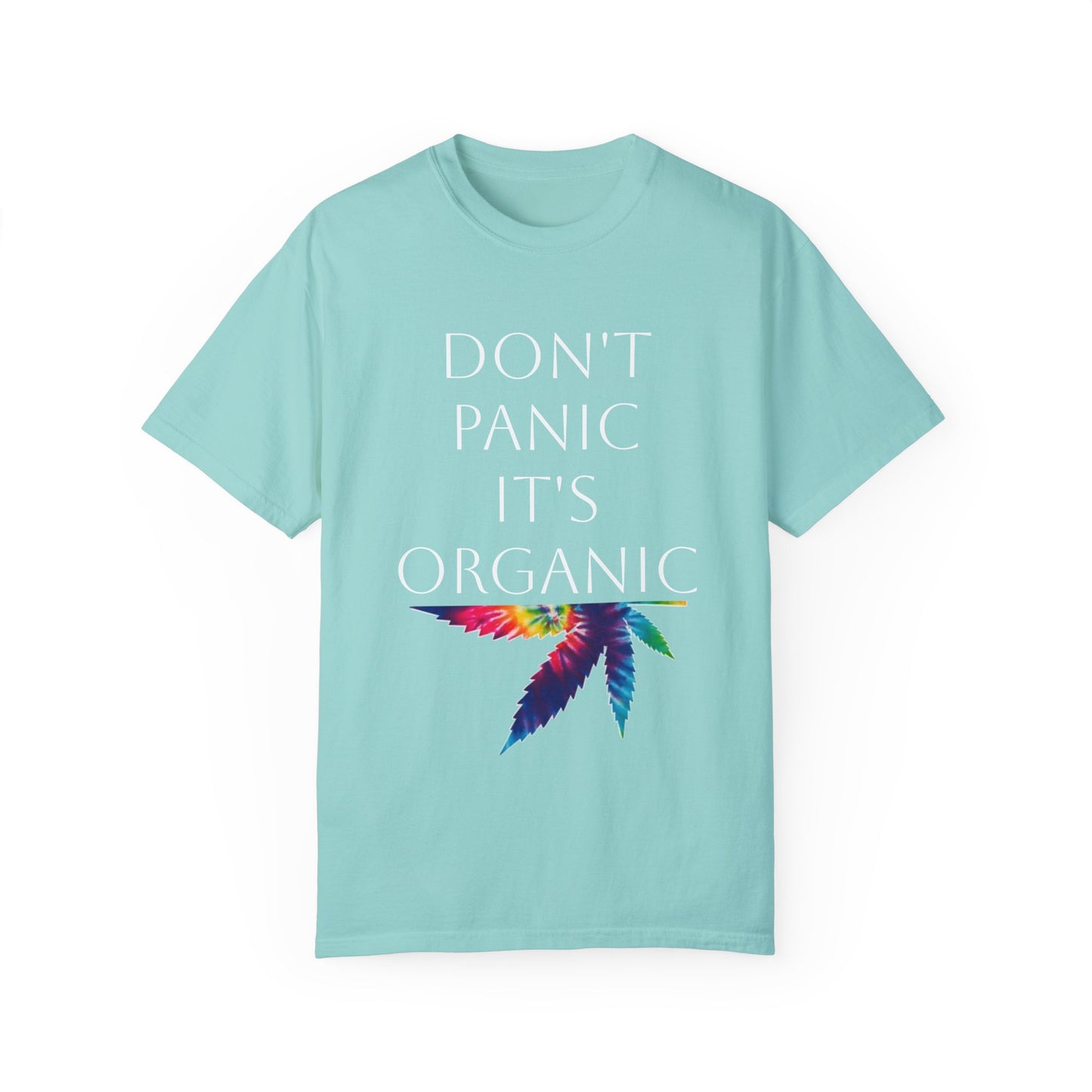 Don't Panic Organic Unisex Garment-Dyed T-Shirt - Vibrant Casual Tee