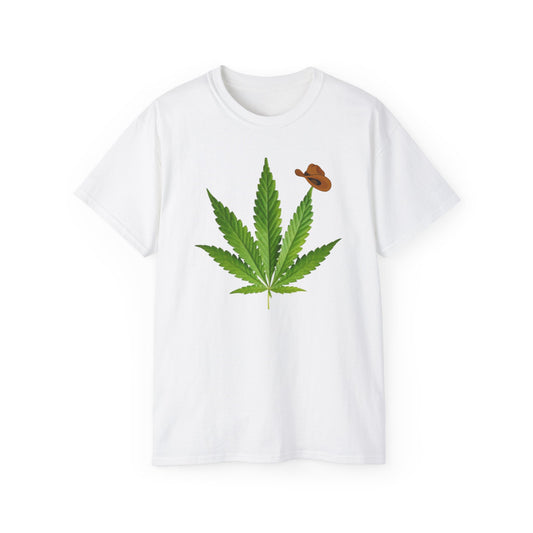 Cannabis Leaf Unisex Ultra Cotton Tee - Cool Casual Shirt for Stoners - Kemo Green, LLC