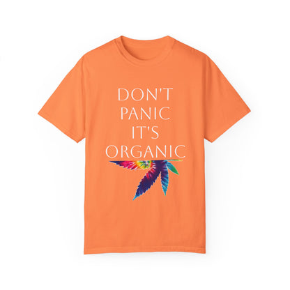 Don't Panic Organic Unisex Garment-Dyed T-Shirt - Vibrant Casual Tee