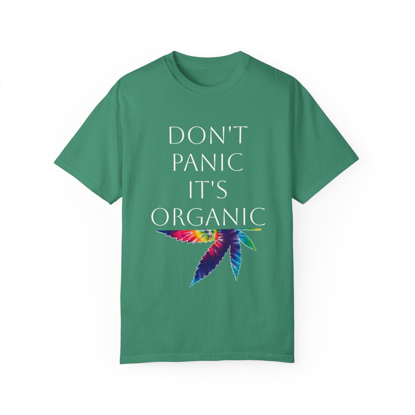 Don't Panic Organic Unisex Garment-Dyed T-Shirt - Vibrant Casual Tee