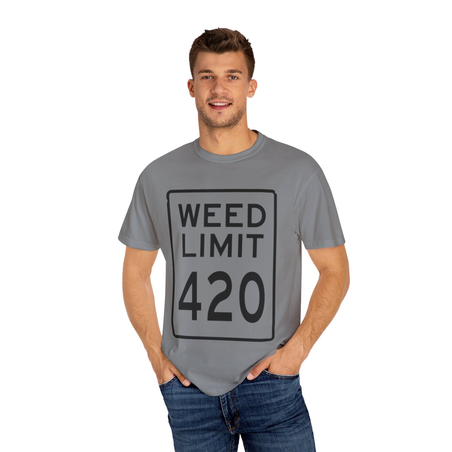 420 Weed Limit Unisex T-Shirt, Funny Cannabis Shirt, Stoner Gift, 4/20 Celebration Tee, Gift for Him/Her, Trendy Graphic Top - Kemo Green, LLC