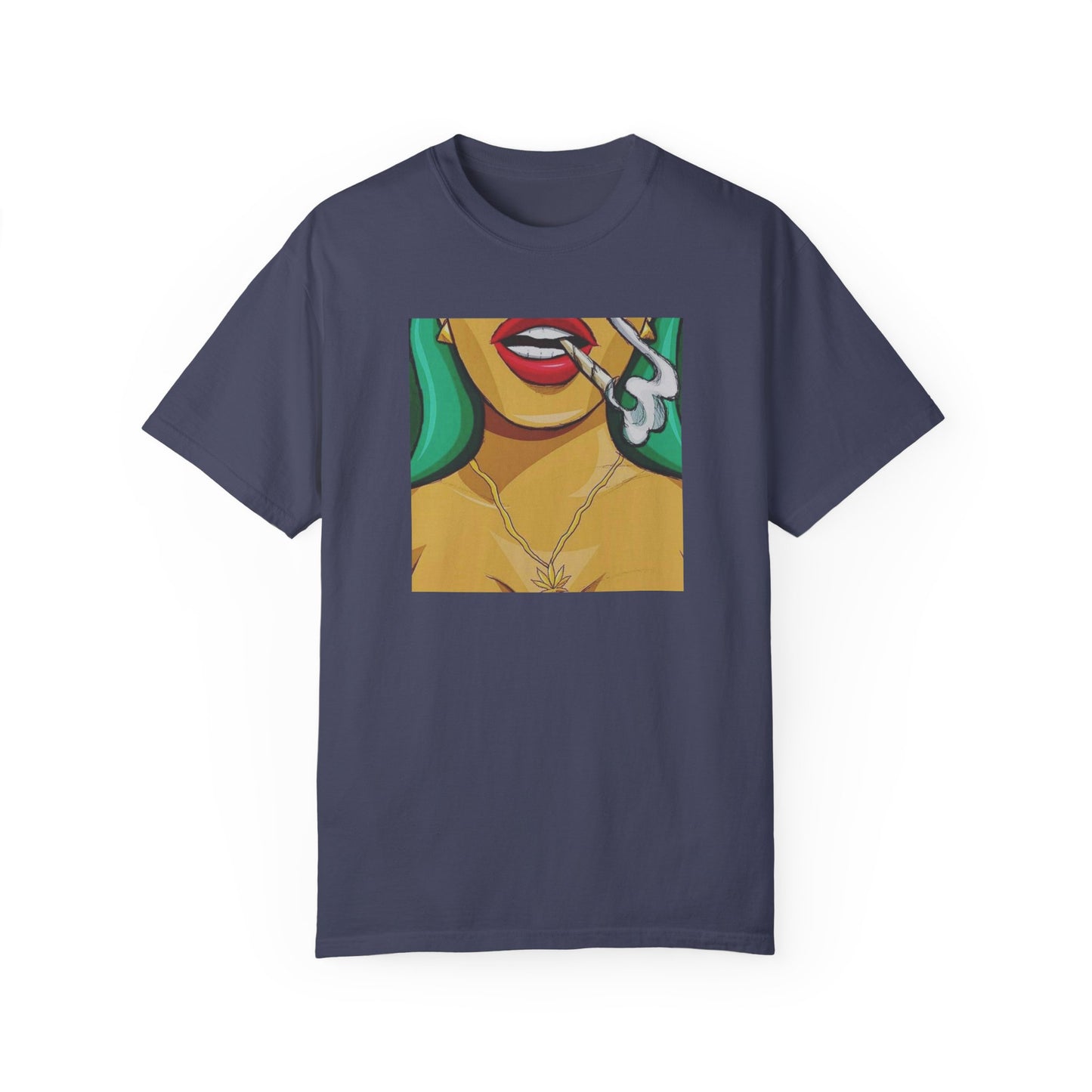 Vibrant Graphic Unisex T-Shirt - Stylish Art Design with Smoking Chic