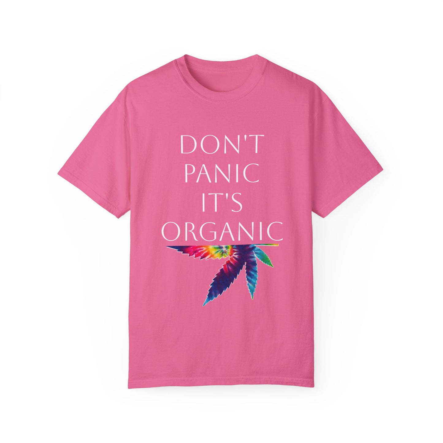 Don't Panic Organic Unisex Garment-Dyed T-Shirt - Vibrant Casual Tee