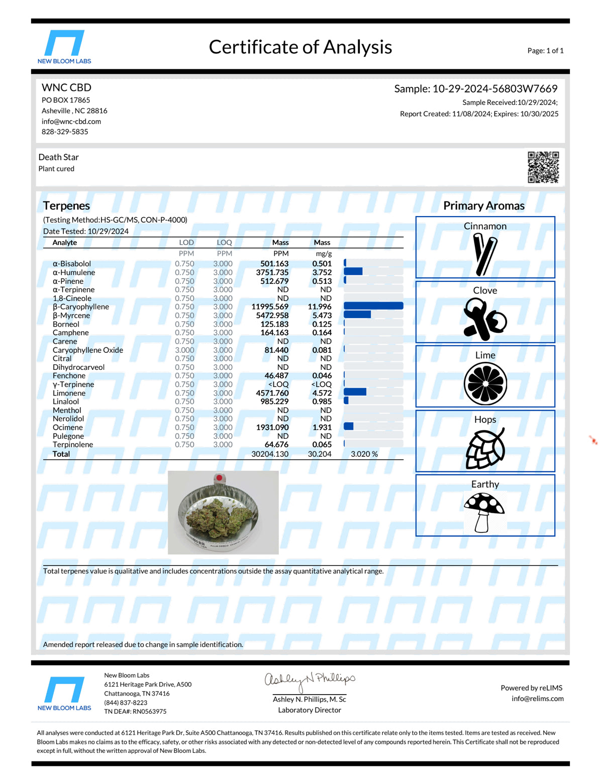 Death Star THCa 37.8% Terpenes 3.0% - Kemo Green, LLC