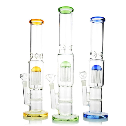 Water Pipe - 14" Straight Shooter With Honeycomb & Tree Perc