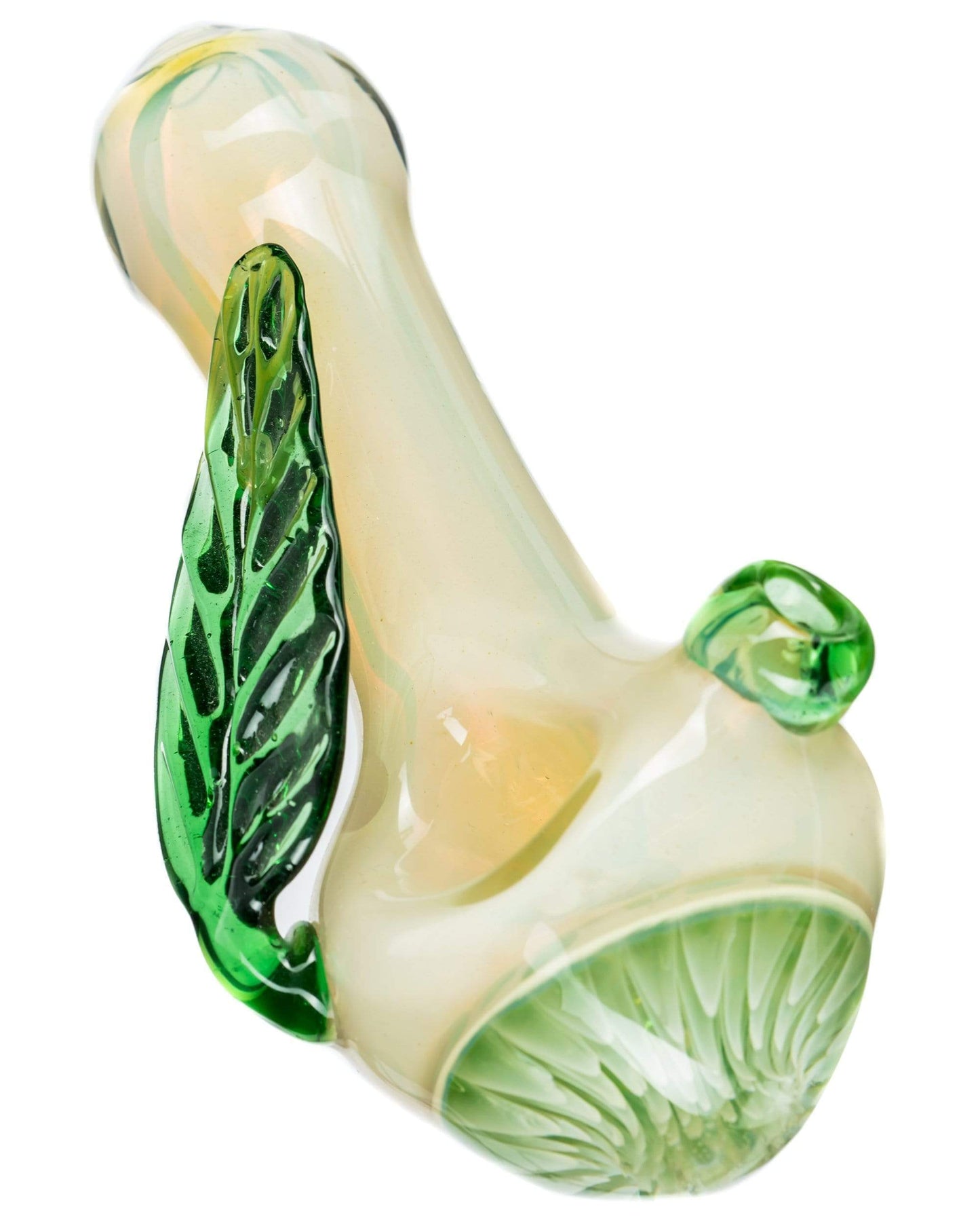 Leafy Green Mushroom Milli Spoon Pipe - Kemo Green, LLC