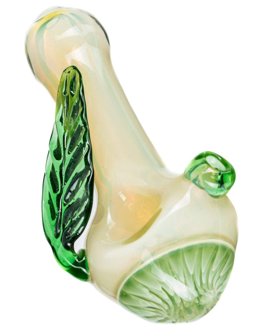 Leafy Green Mushroom Milli Spoon Pipe - Kemo Green, LLC